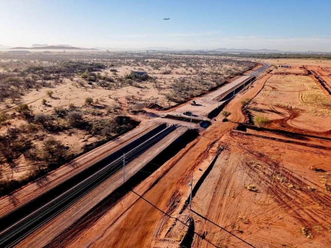Supervisa Toño Astiazarán avance del Libramiento Norponiente el chiltepin