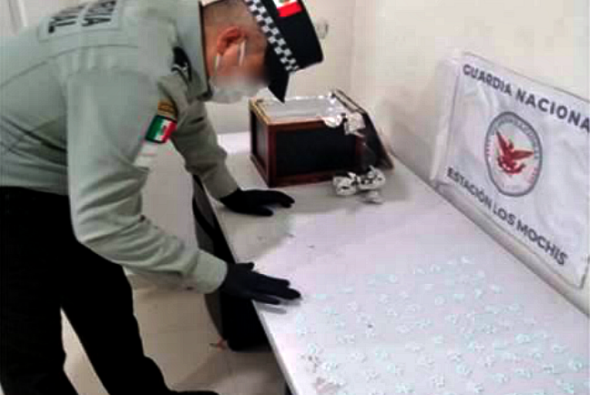 Incautan pastillas de fentanilo enviadas a Nogales el chiltepin