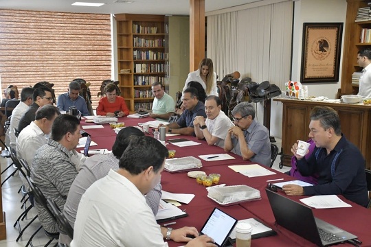 Reunión de gabinete legal del Gobernador Durazo